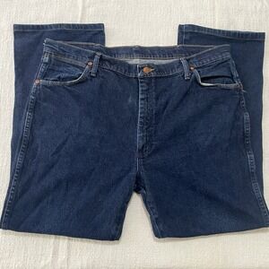 Wrangler Jeans Men's 40x30 Blue Cowboy Cut  Dark Wash 947STR Western Workwear